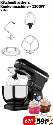 Kruidvat KitchenBrothers Keukenmachine - 1200W aanbieding