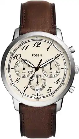 Amazon Fossil Sport Tourer horloge voor heren, Quartz chronograaf uurwerk met roestvrij stalen aanbieding