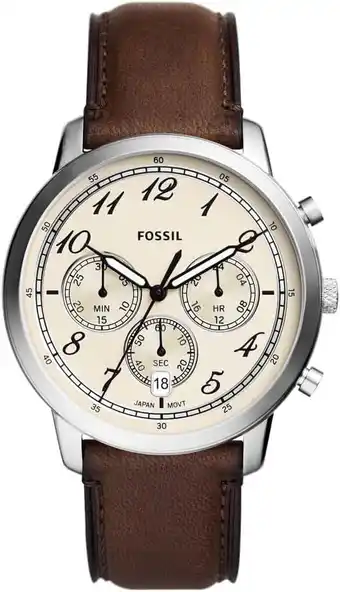 Amazon Fossil Sport Tourer horloge voor heren, Quartz chronograaf uurwerk met roestvrij stalen aanbieding