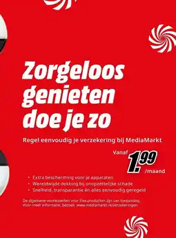 MediaMarkt Regel eenvoudig je verzekering bij MediaMarkt aanbieding