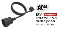 MediaMarkt ISY HUISMERK IPX-1250-B5 m Verlengsnoer aanbieding