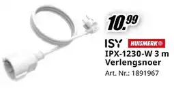 MediaMarkt ISY HUISMERK IPX-1230-W 3 m Verlengsnoer aanbieding