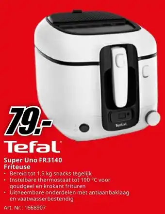 MediaMarkt Tefal Super Uno FR3140 Friteuse aanbieding