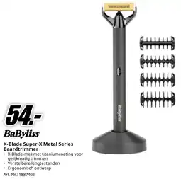 MediaMarkt BaByliss X-Blade Super-X Metal Series Baardtrimmer aanbieding