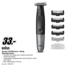 MediaMarkt BRAUN Series XT5100 Face + Body Multigroomer aanbieding