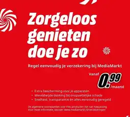 MediaMarkt Regel eenvoudig je verzekering bij MediaMarkt aanbieding