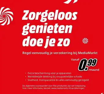 MediaMarkt Regel eenvoudig je verzekering bij MediaMarkt aanbieding