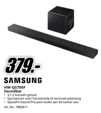 MediaMarkt SAMSUNG HW-QS700F Soundbar aanbieding