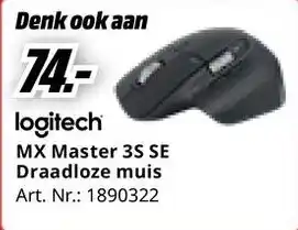 MediaMarkt Logitech MX Master 3S SE Draadloze muis aanbieding