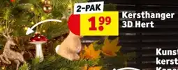 Kruidvat Kersthanger 199 3D Hert aanbieding