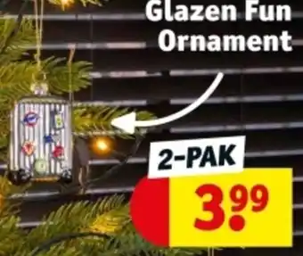 Kruidvat Glazen Fun Ornament aanbieding