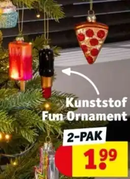 Kruidvat Kunststof Fun Ornament aanbieding