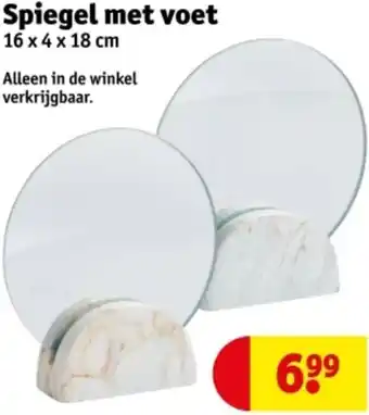 Kruidvat Spiegel met voet aanbieding