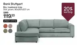 Leen Bakker Bank Stuttgart Bijv. hoekbank links aanbieding