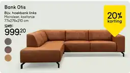 Leen Bakker Bank Otis Bijv. hoekbank links aanbieding