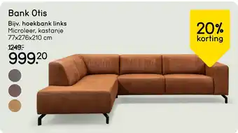 Leen Bakker Bank Otis Bijv. hoekbank links aanbieding