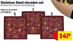 Kruidvat Stainless Steel sieraden set aanbieding