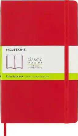 Amazon Moleskine Scarlet Red Groot Effen Notitieboek Zacht aanbieding