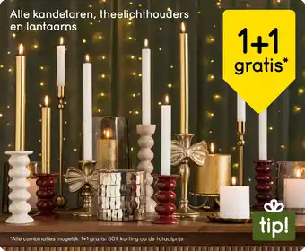 Leen Bakker Alle kandelaren, theelichthouders en lantaarns aanbieding