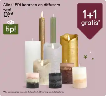 Leen Bakker Alle LED kaarsen en diffusers aanbieding