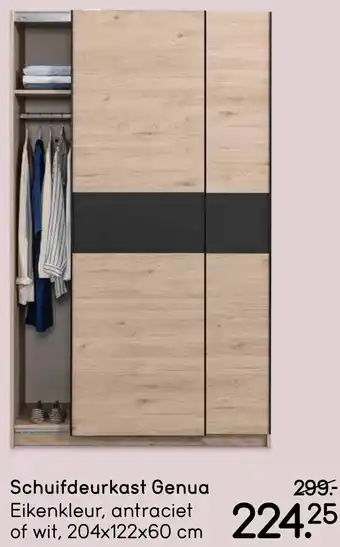 Leen Bakker Schuifdeurkast Genua aanbieding