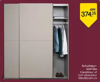 Leen Bakker Schuifdeurkast Dex aanbieding