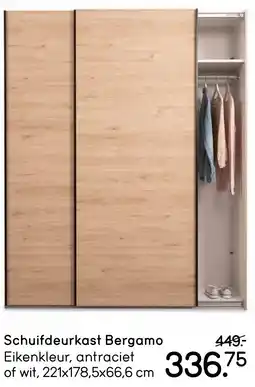 Leen Bakker Schuifdeurkast Bergamo aanbieding