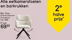 Leen Bakker Alle eetkamerstoelen en barkrukken aanbieding
