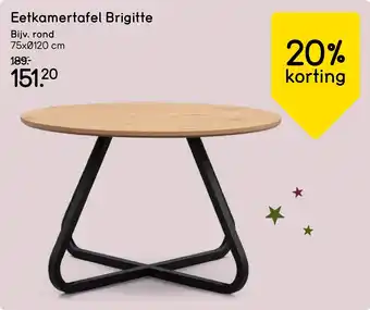 Leen Bakker Eetkamertafel Brigitte aanbieding