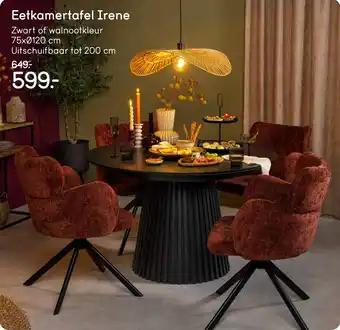 Leen Bakker Eetkamertafel Irene aanbieding