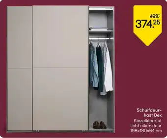 Leen Bakker Schuifdeur kast Dex aanbieding