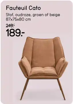 Leen Bakker Fauteuil Cato aanbieding