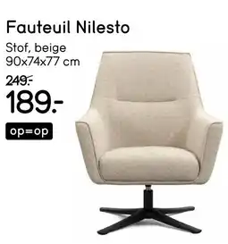 Leen Bakker Fauteuil Nilesto aanbieding
