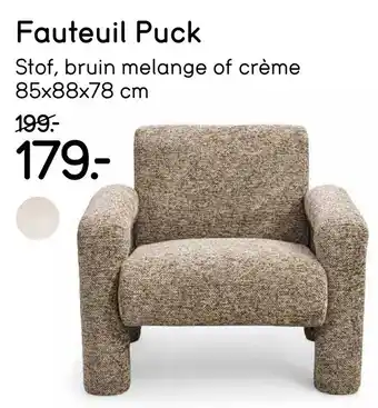 Leen Bakker Fauteuil Puck aanbieding