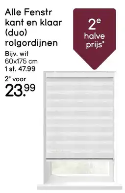 Leen Bakker Alle Fenstr kant en klaar (duo) rolgordijnen aanbieding