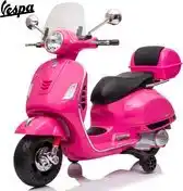Bol.com Vespa GTS300 Elektrische Kinderscooter - 3 tot 6 jaar - Opbergbox - Roze aanbieding