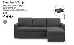 Leen Bakker Slaapbank Turijn aanbieding