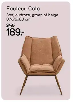 Leen Bakker Fauteuil Cato aanbieding