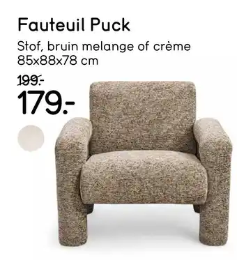 Leen Bakker Fauteuil Puck aanbieding
