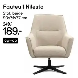 Leen Bakker Fauteuil Nilesto aanbieding