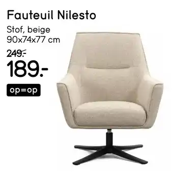 Leen Bakker Fauteuil Nilesto aanbieding