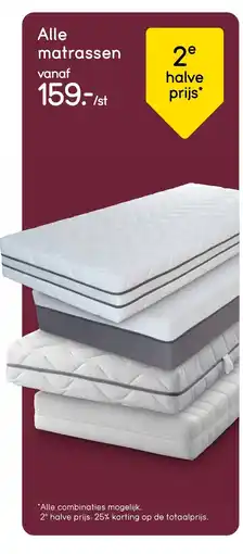 Leen Bakker Alle matrassen aanbieding