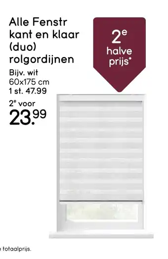 Leen Bakker Alle Fenstr kant en klaar (duo) rolgordijnen aanbieding
