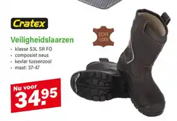 Van Cranenbroek Cratex Veiligheidslaarzen aanbieding