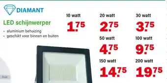 Van Cranenbroek Diamant LED schijnwerper aanbieding