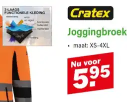 Van Cranenbroek Cratex Joggingbroek aanbieding