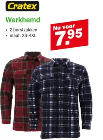 Van Cranenbroek Cratex Werkhemd aanbieding