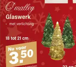 Van Cranenbroek O'malley Glaswerk aanbieding