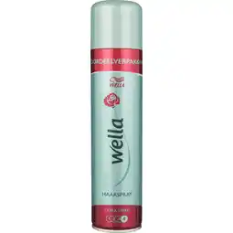 Albert Heijn Wella Extra strong haarspray aanbieding