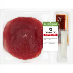 Albert Heijn AH Greenfields Carpaccio crispy chili oil aanbieding